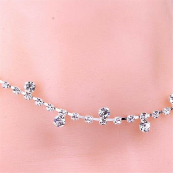 Women's Sexy Crystal Diamond Anklet Ankle Bracelet - Picture 6 of 11